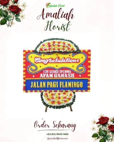 Bunga Papan Congratulation di Hirit